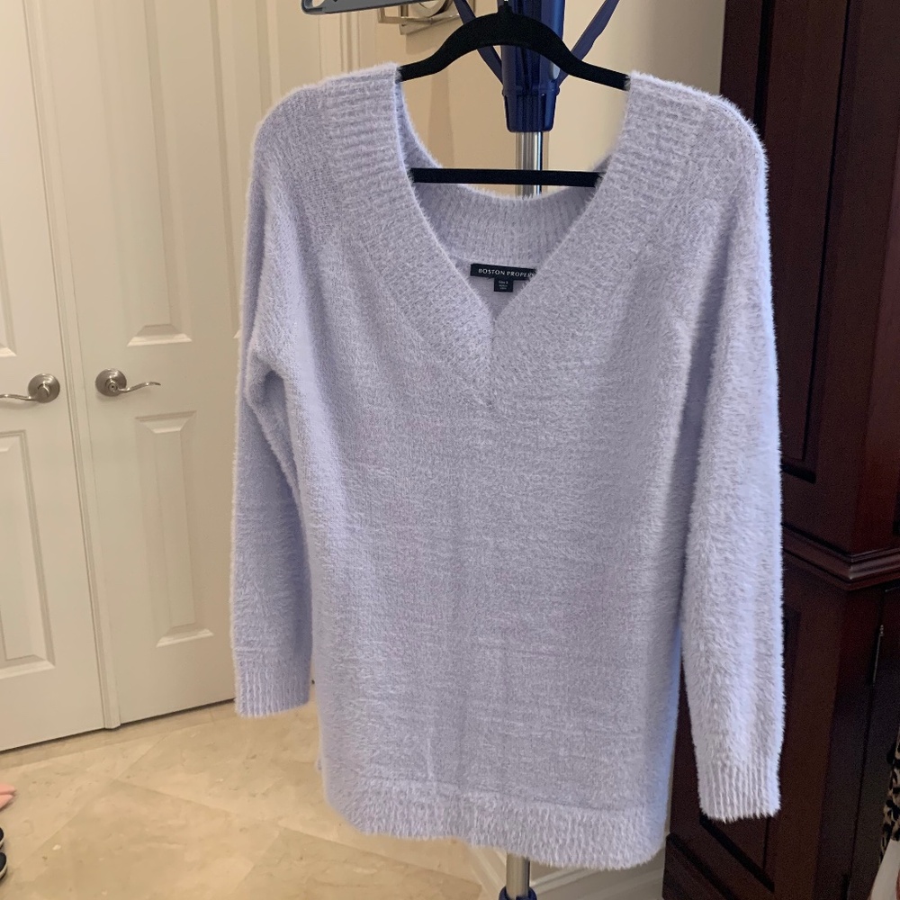 NWT Boston Proper Lavender Long Sweater sz S